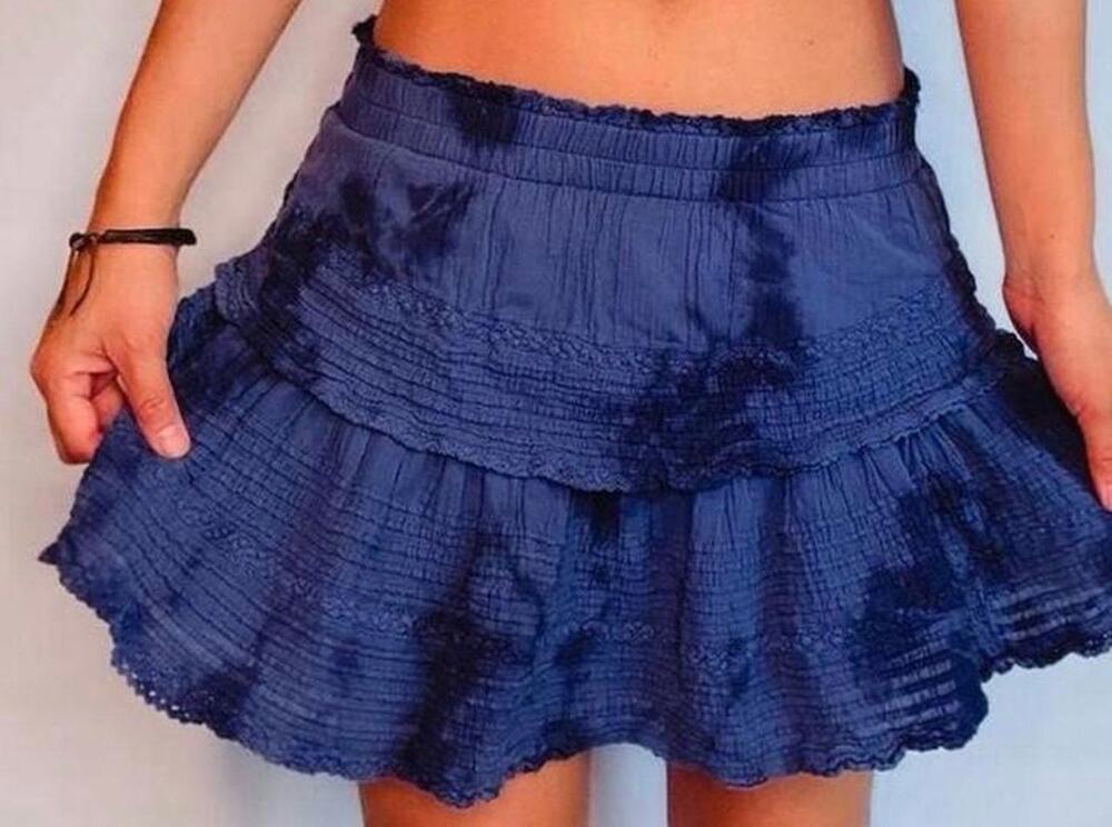 Aerie rock n ruffle tiered mini skirt Women’s Medium fairy boho chic hippie